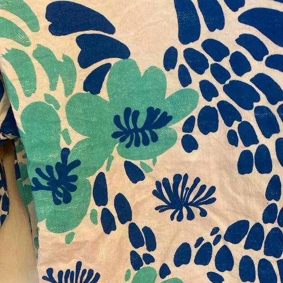 Oliphant Blue and Orange Patterned Blouse - Picture 3 of 10